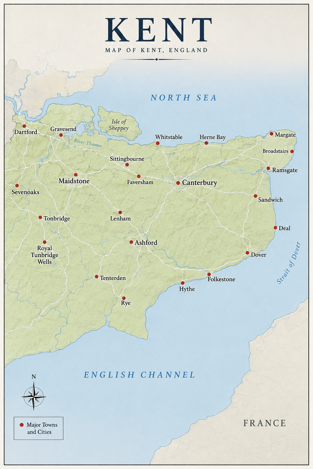Kent map